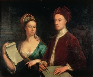 Retrato de Richard Boyle, 3er Conde de Burlington (1695-1753) y su esposa Lady Dorothy Savile (1699-1758) 1723
